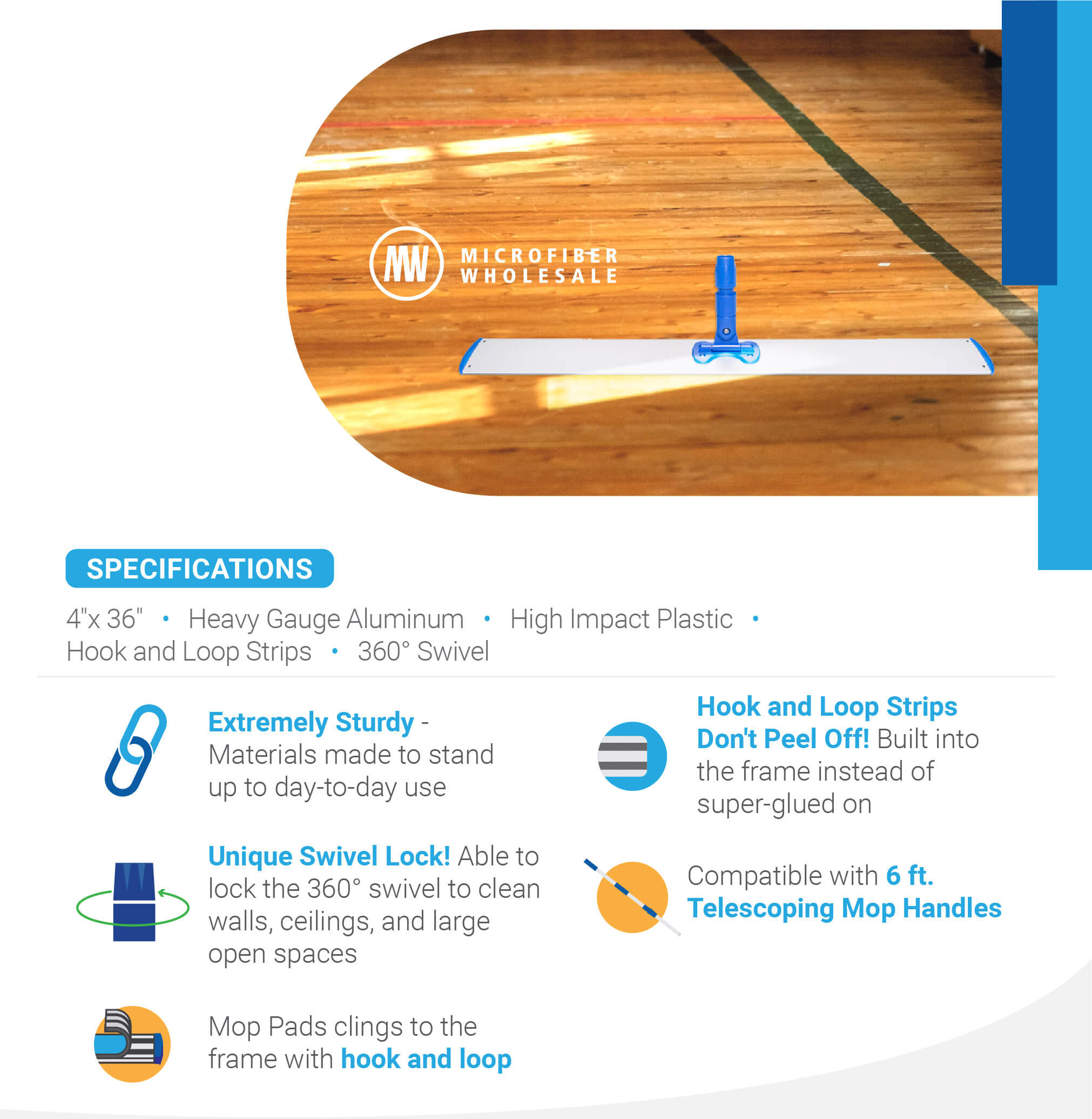 microfiber-wholesale-36-heavy-duty-microfiber-mop-frame image 2