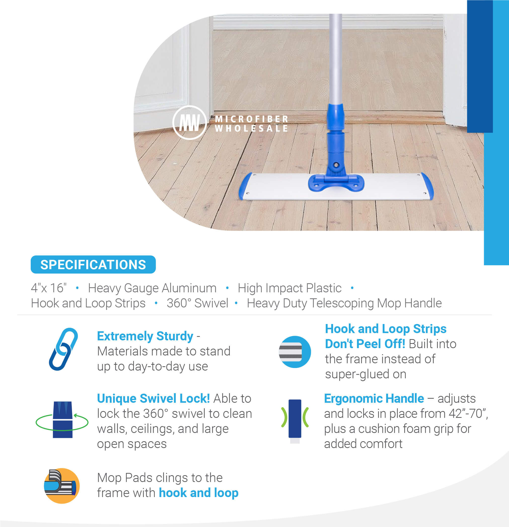 microfiber-wholesale-18-heavy-duty-mop-frame-handle-combo-the-maids image 2