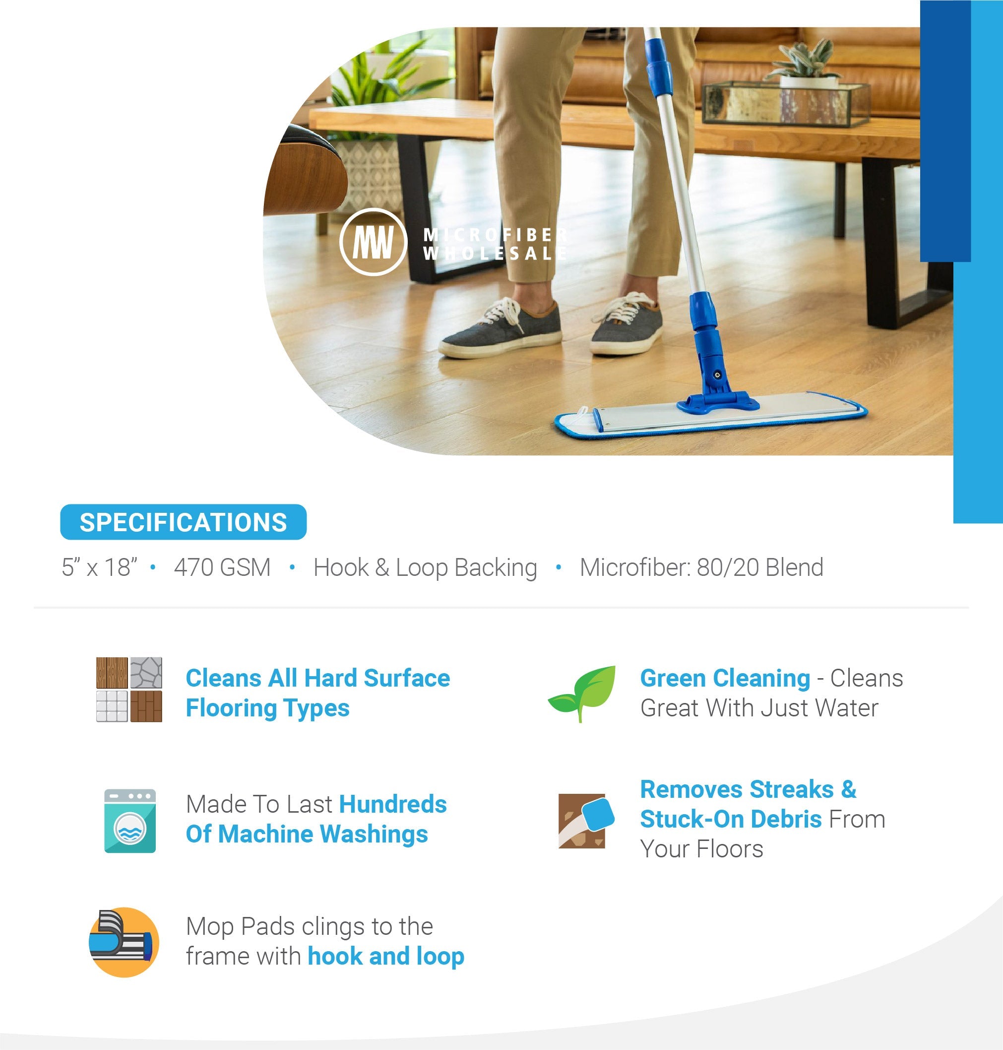 microfiber-wholesale-case-of-108-18-microfiber-wet-mop-pad image 2