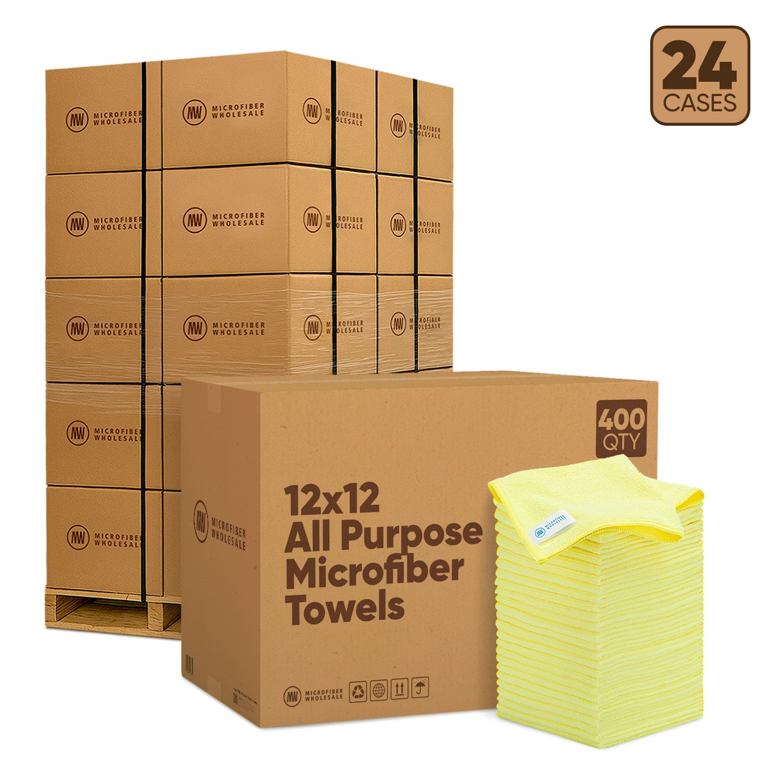 microfiber-wholesale-12-x12-all-purpose-microfiber-towels-24-case-pallet-400-cas image 2