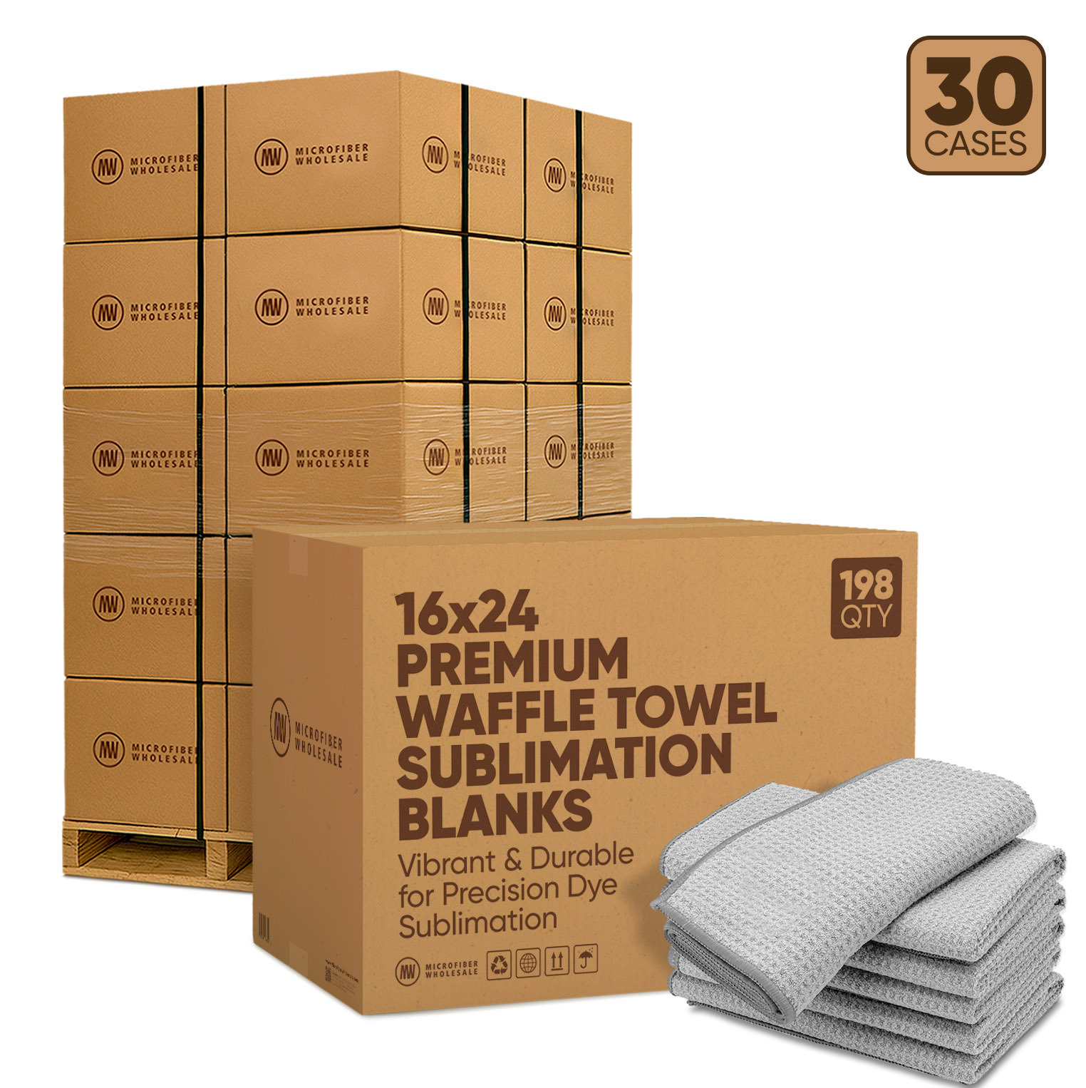 microfiber-wholesale-16-x24-premium-waffle-towels-30-case-pallet-198-case image 2