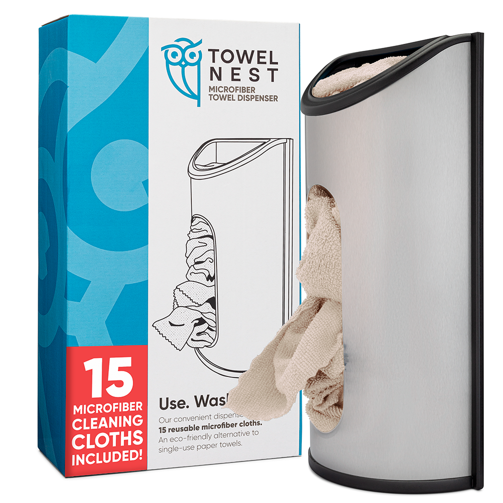 microfiber-wholesale-towelnest-towel-storage-container-with-15-dailies-microfibe image 1