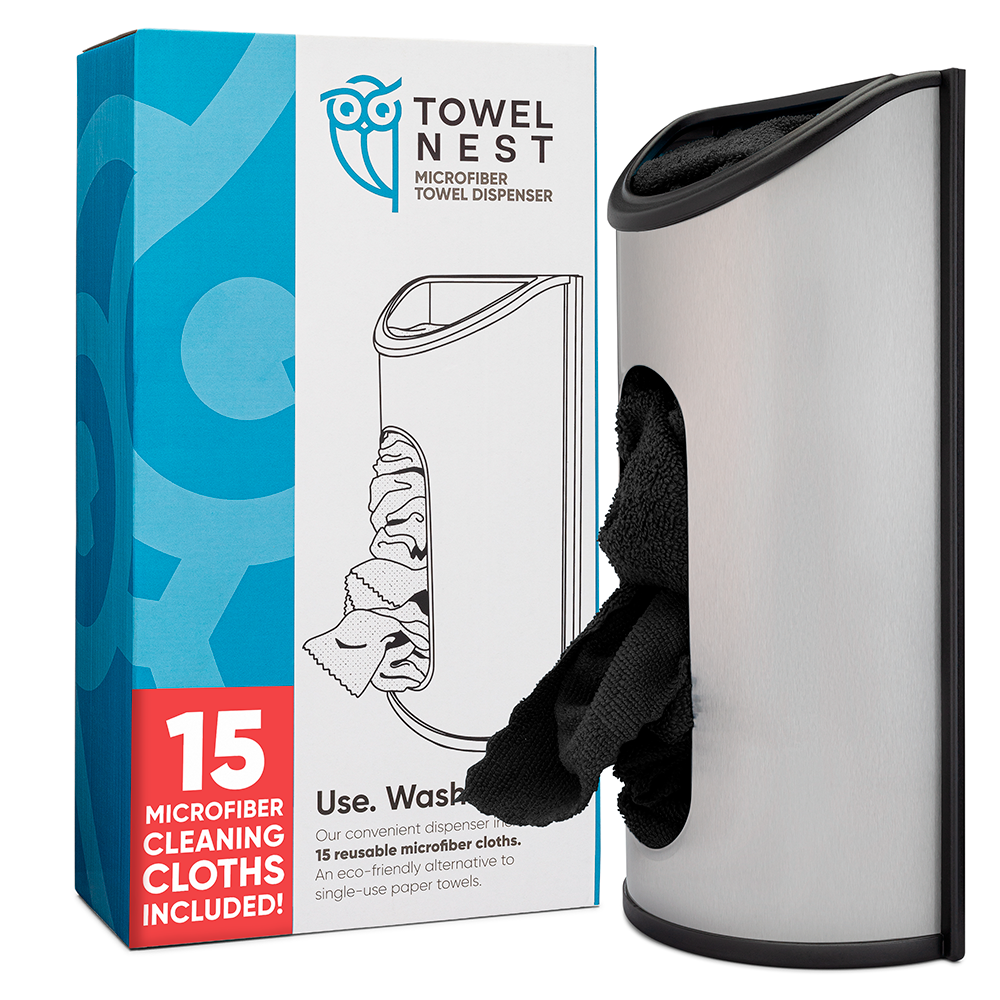 microfiber-wholesale-towelnest-towel-storage-container-with-15-dailies-microfibe image 8
